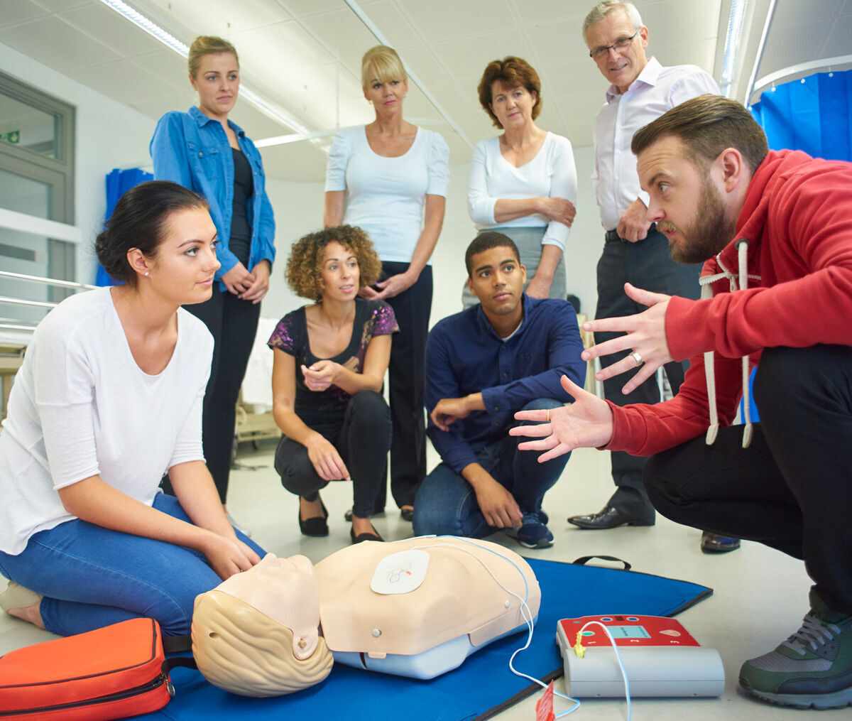 EHBO Training in actie